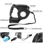 Retractable Dog leash With LED Flashlight