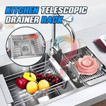 Retractable Stainless Steel Sink Drainer Rack