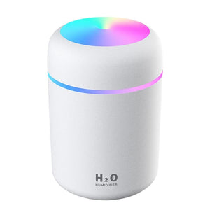 Portable 300ml Humidifier Mini Ultrasonic Air Humidifier Romantic Soft Light Essential Oil Diffuser Car Purifier Cool Mist Maker