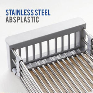 Retractable Stainless Steel Sink Drainer Rack