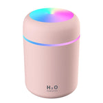 Portable 300ml Humidifier Mini Ultrasonic Air Humidifier Romantic Soft Light Essential Oil Diffuser Car Purifier Cool Mist Maker