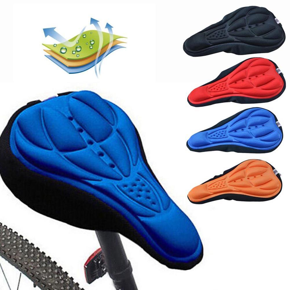 3D Pad MTB Bike Bicycle Seat Cover Cushion Cycling Bike Seat Cushion tampon  de gel de silicone csaddle cyclisme v lo 3d couvre matelas Exercise Bike  Seat Cushion Cover – Padded Gel