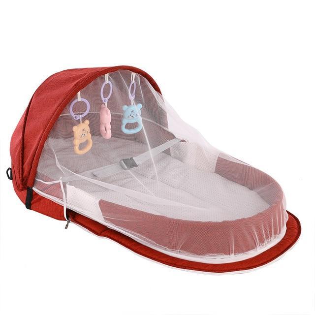 Foldable baby outlet bed with net