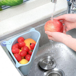 Kitchen Sink Corner Organizer Drain Basket